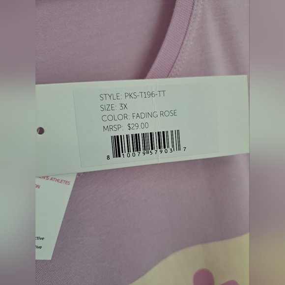 PSK FLORAL GRAPHIC FADING ROSE TEE NWT 3XL - Picture 4 of 5